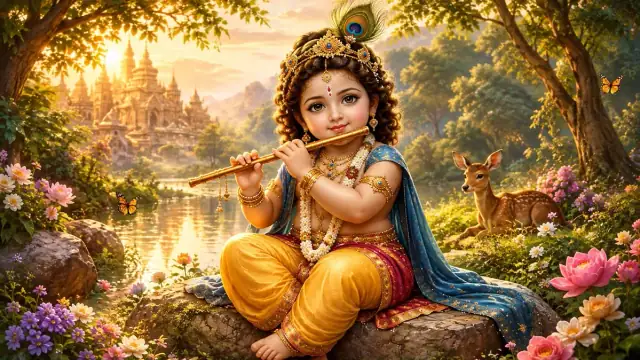 Devotional image for Krishna Aarti